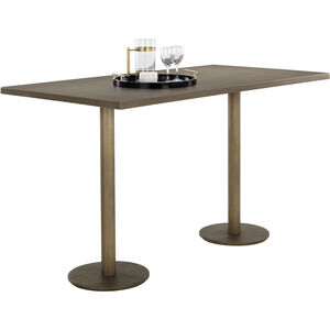 Corina Antique Brass Bar Table